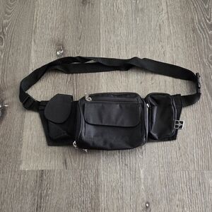Eastsport Black Fanny Pack Waist Bag Ammo, Camera, Hiking, Utility Bag